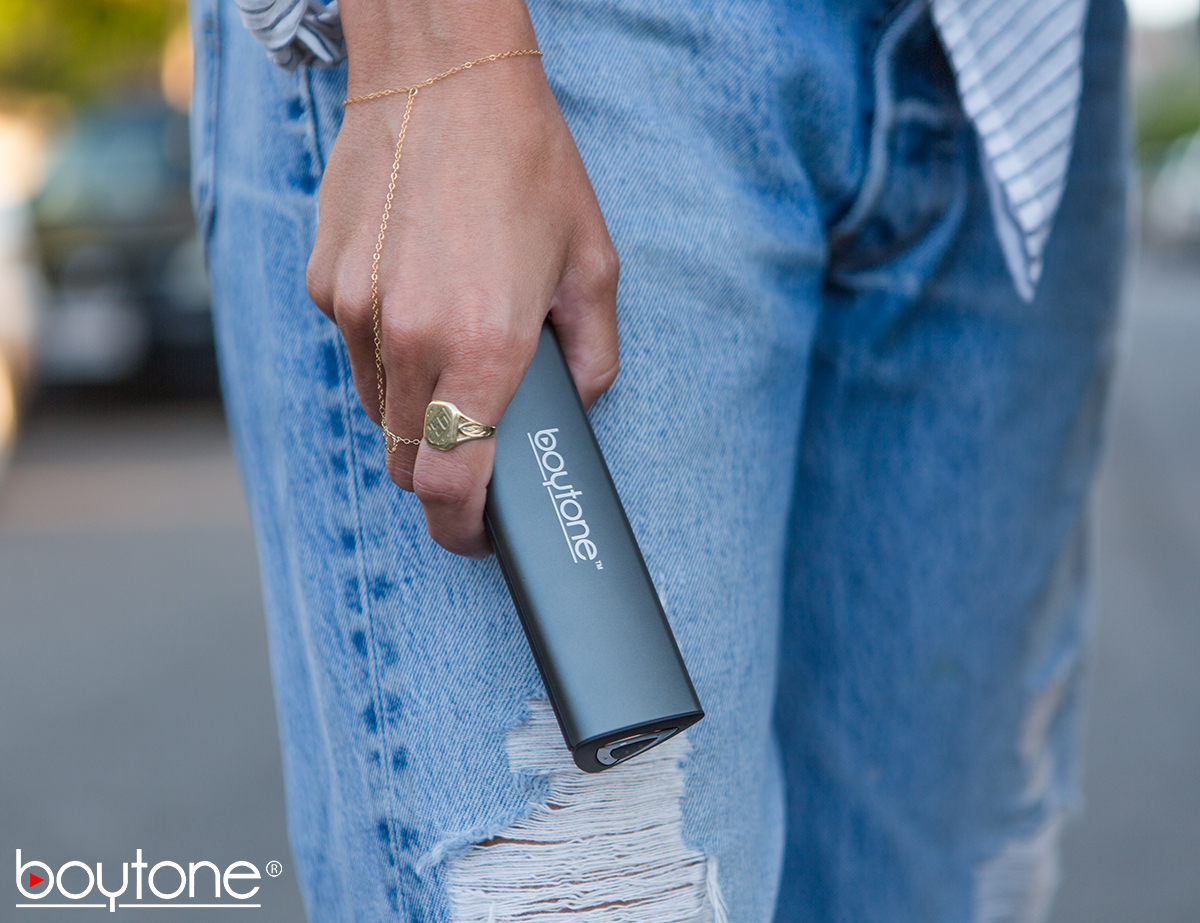 Boytone BT-120GR Ultra-Portable Wireless Bluetooth Speaker - Gunmetal Gray